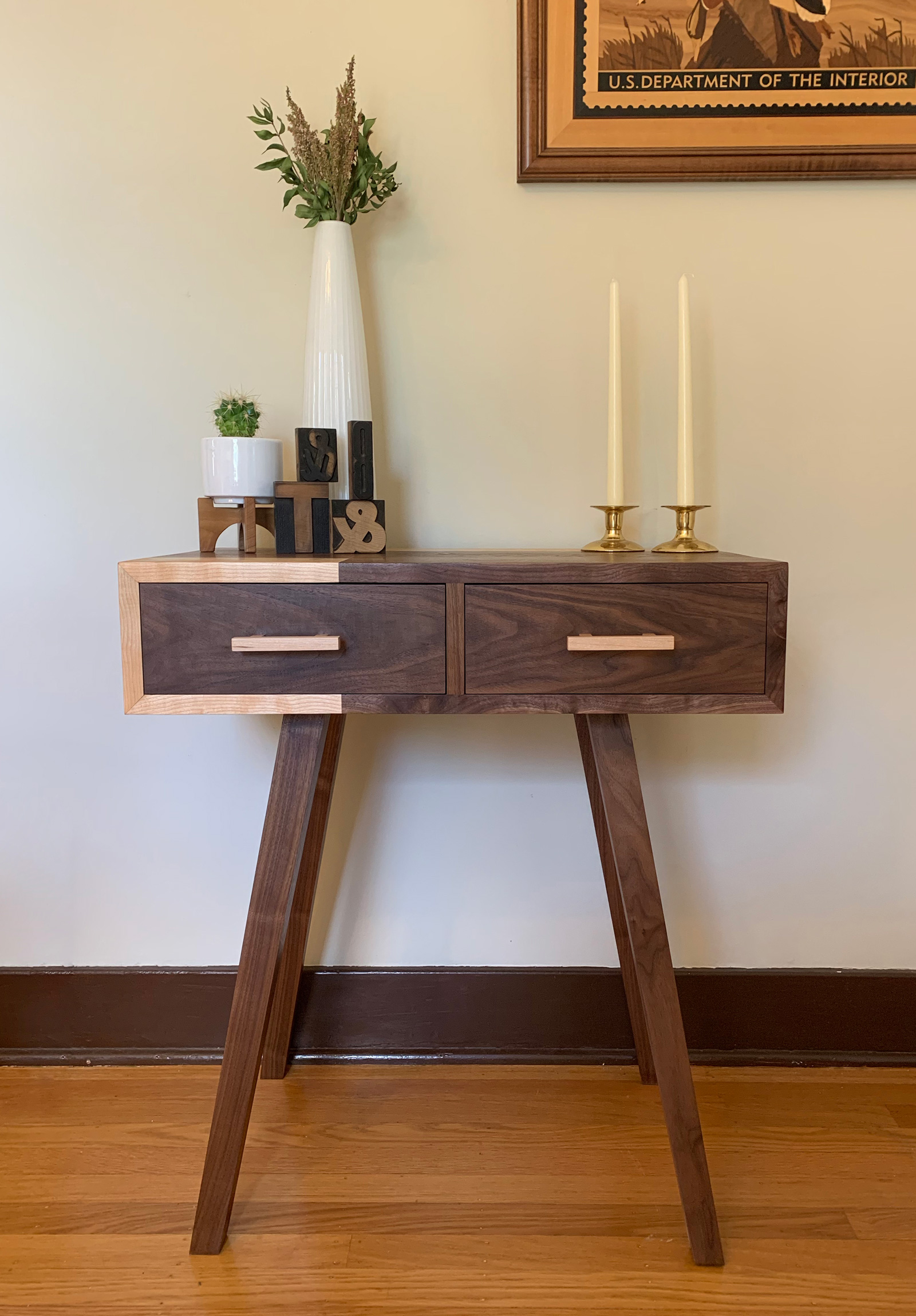 Mid-Century Modern Entry Table