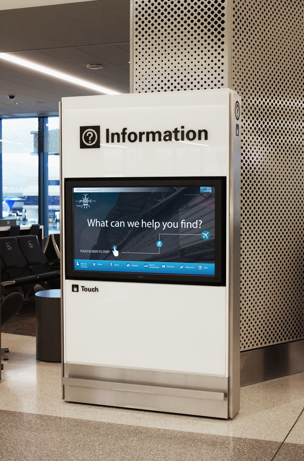 SFO Interactive Wayfinding Signage