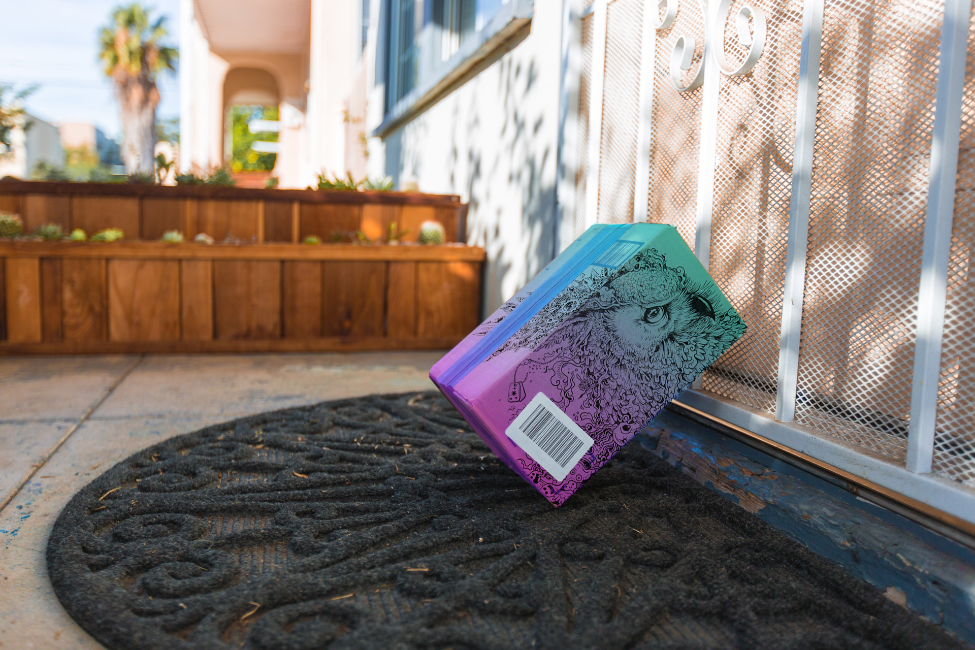 box on porch